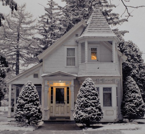 Haus im Winter